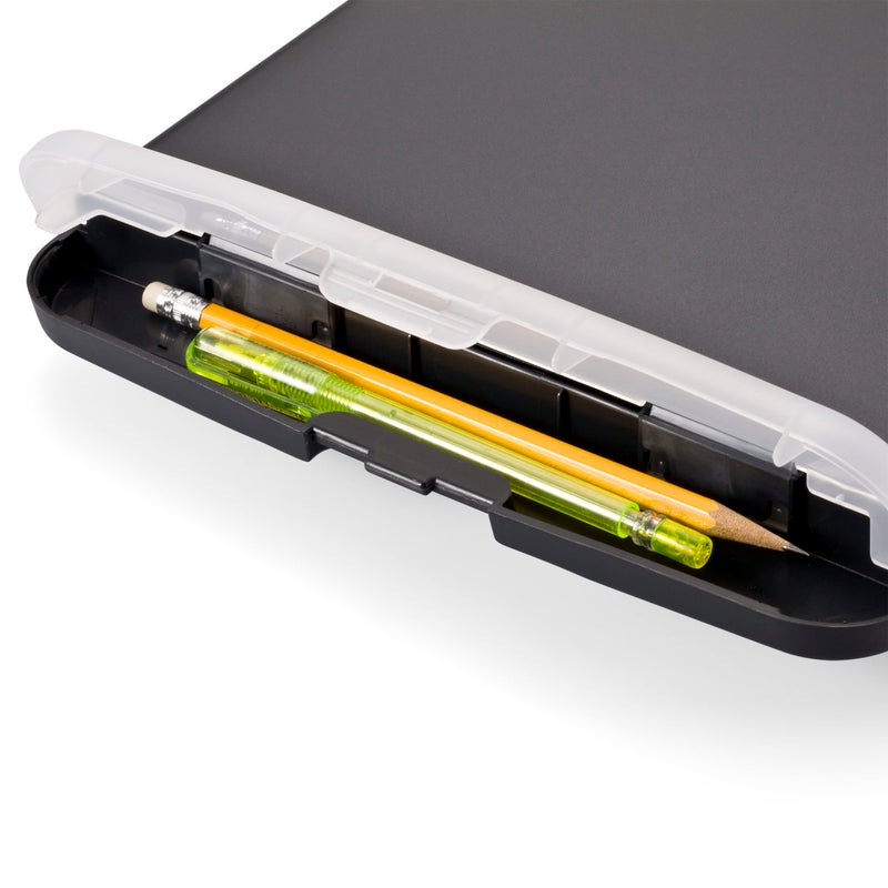 Officemate OIC Slim Clipboard Storage Box with Calculator - Image 4